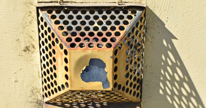 konvektor Gázkonvektor kivezető nyílása