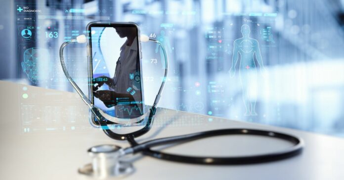 mobiltelefon sztetoszkóppal, telemedicina