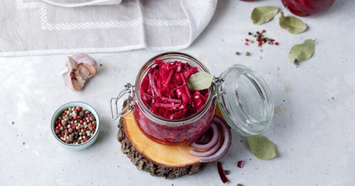 elkészült fermentált cékla