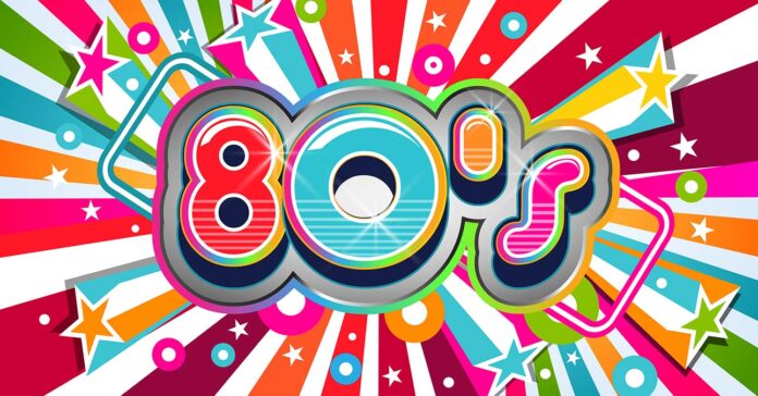 80s-retro-kviz-1 80-as évek stílusa: hatalmas 80-as szám színes mintákkal
