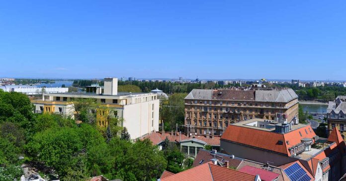 Látkép a második kerületből a Buda App bejelentőhöz