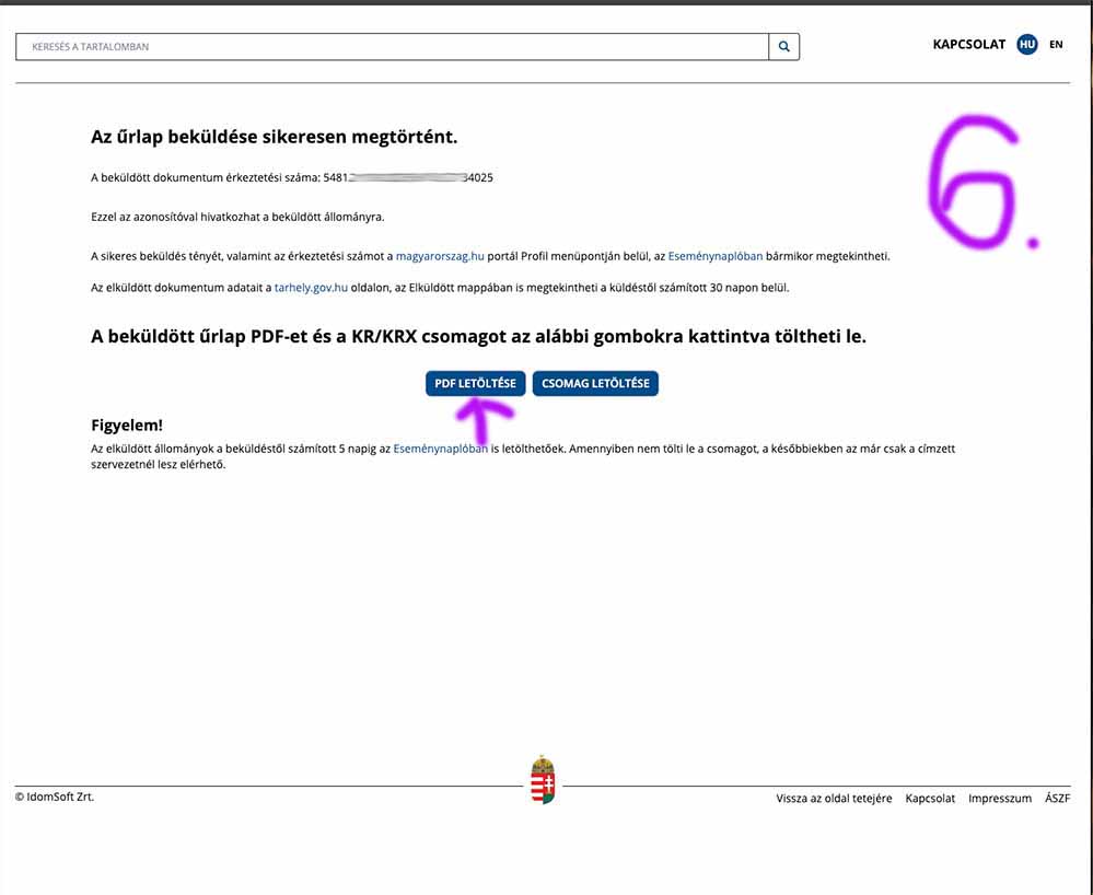 családi pótlék utalás számlaszám átírása 6. lépés