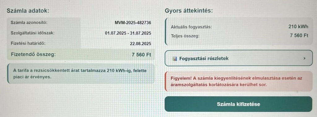 képernyőfotó adathalász oldalról