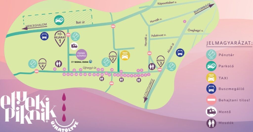 A 2025-ös Etyeki Piknik térképe.
Forrás: etyekipiknik.hu