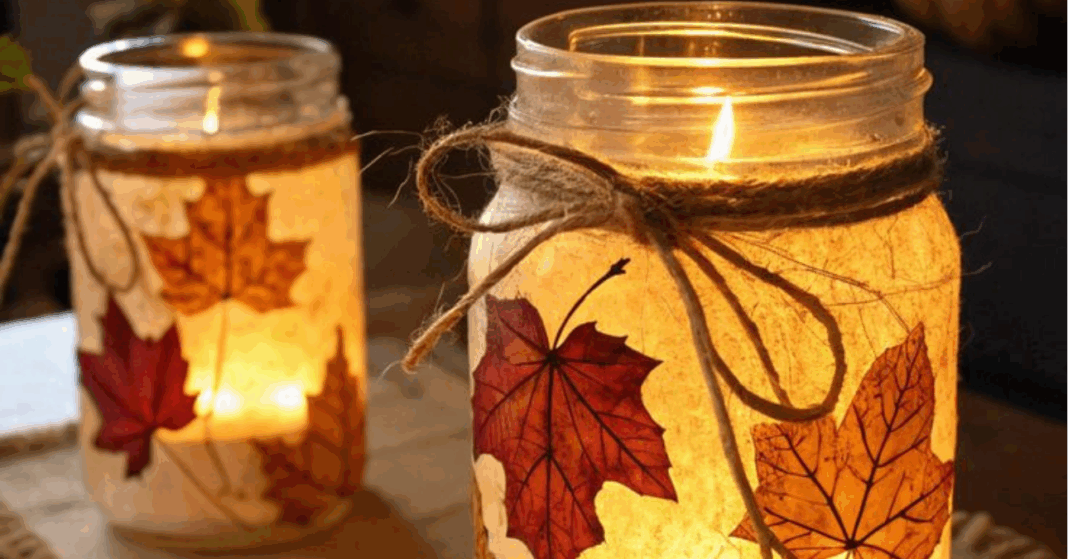 őszi dekor (1) falevélből dekoráció