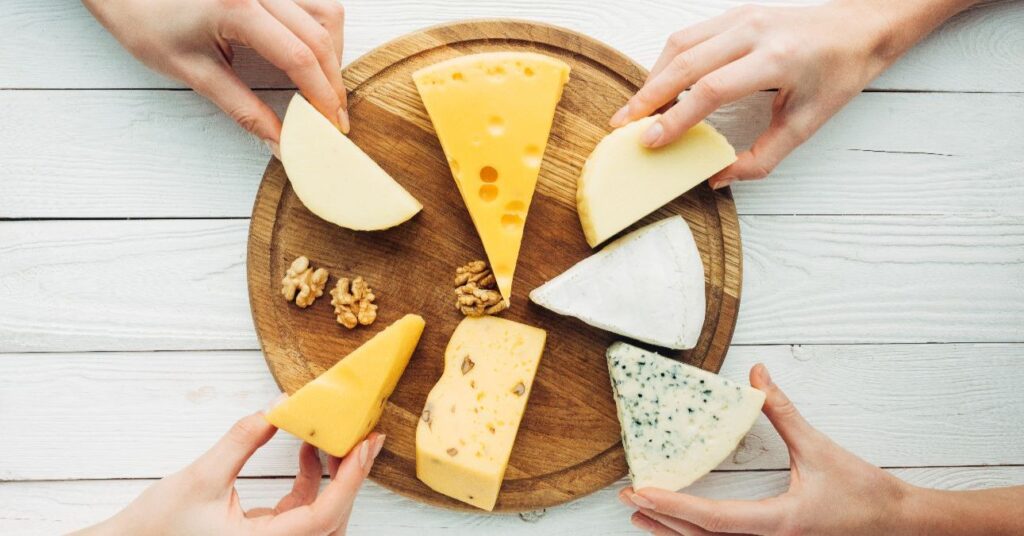 Különböző sajttípusok.