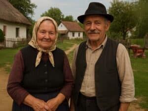 Bácsi és néni a faluból