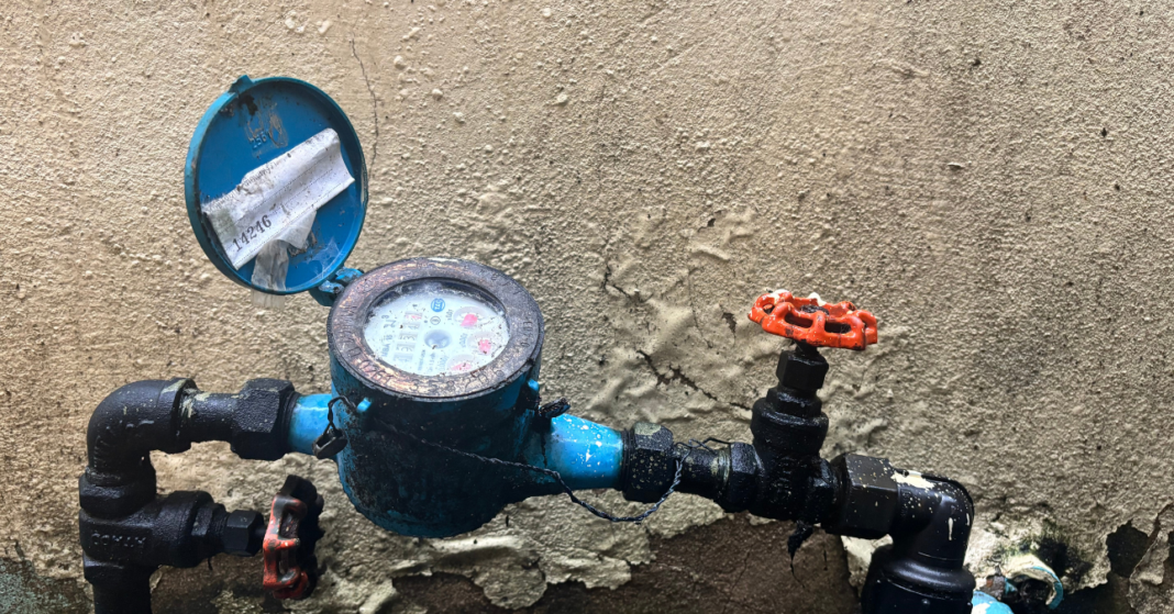 kinti vízóra télen