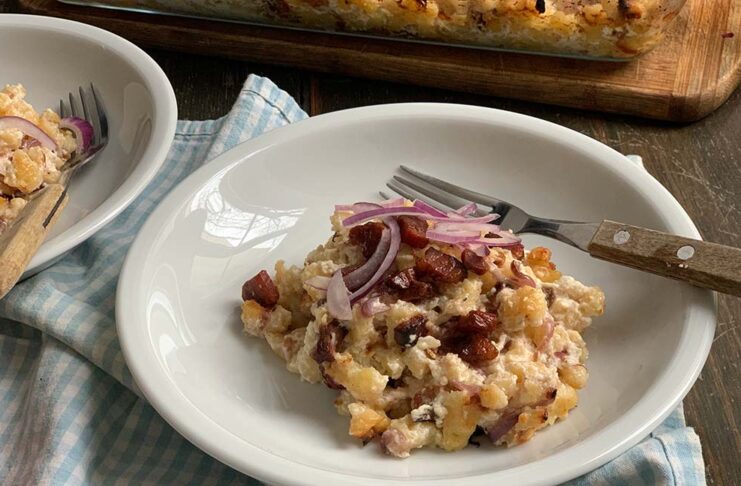 Kedvenc ételünk az igazi télben: juhtúrós sztapacska!