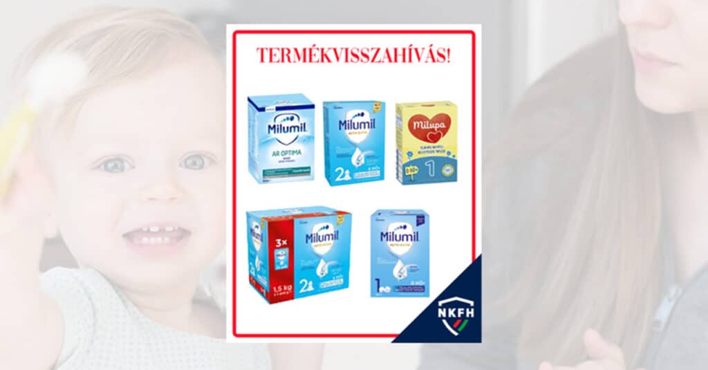Veszélyes toxin miatt hívják vissza a Milumil és Milupa tápszereket
