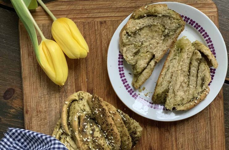 Sós babka medvehagyma töltelékkel recept