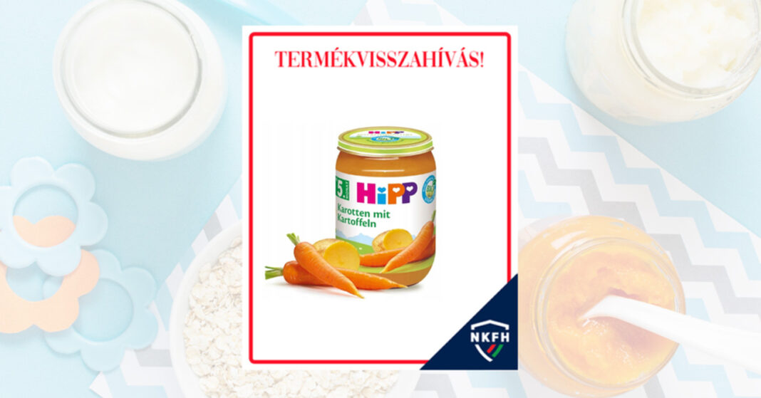 Hipp Zöldségek – korai sárgarépa burgonyával termékvisszahívás