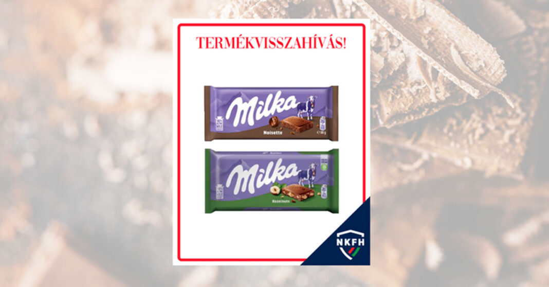 milka noisette termékvisszahívás