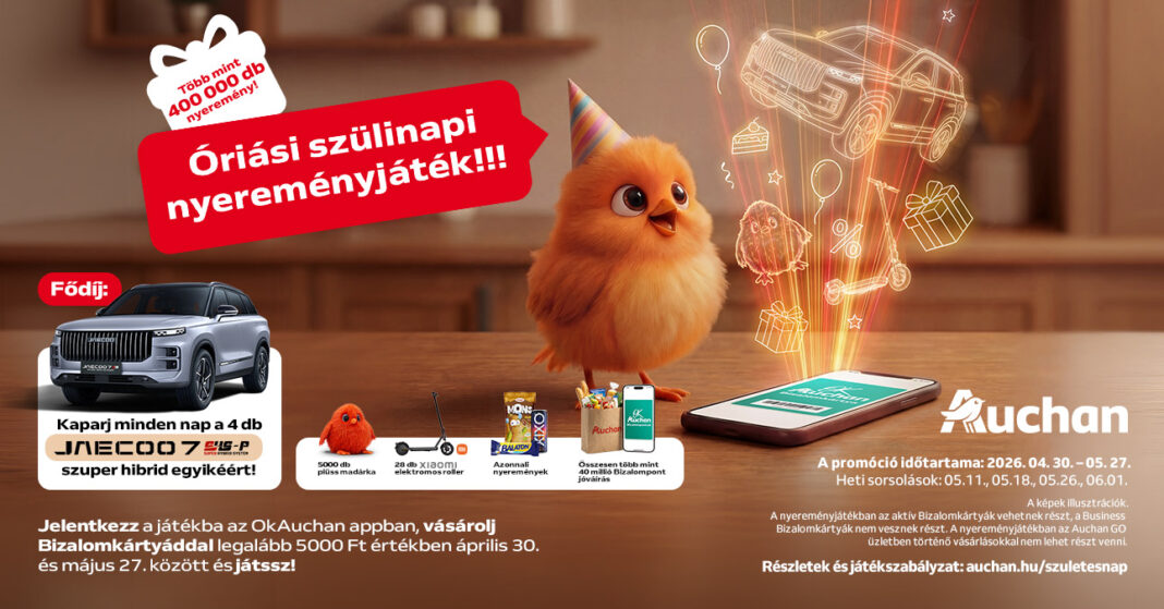 App, kaparás, nyeremény: így pörög az Auchan játéka