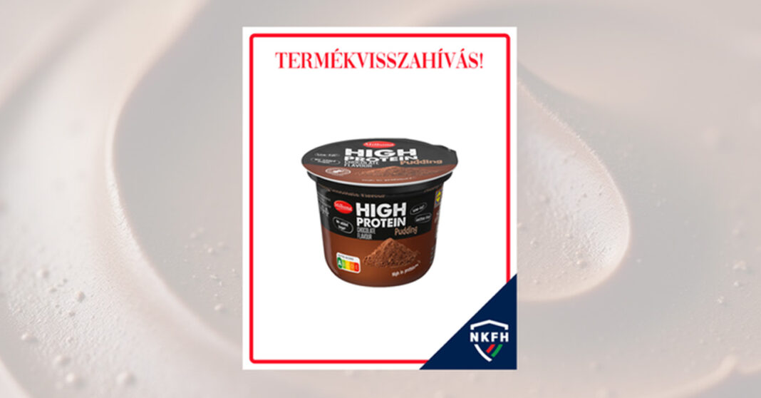 Milbona High Protein csokoládéízű puding termékvisszahívás (NKFH)