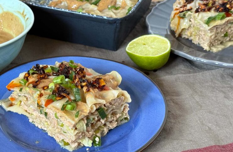 Dumpling lasagne