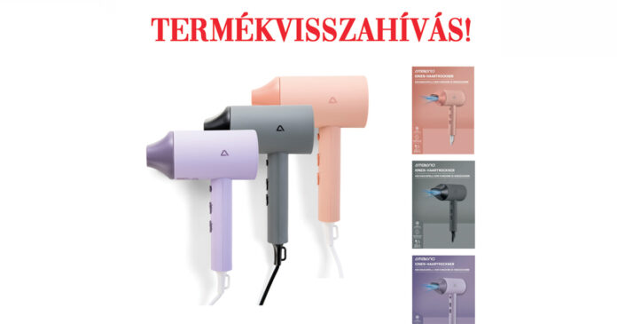 Ambiano hajszárító termékvisszahívás