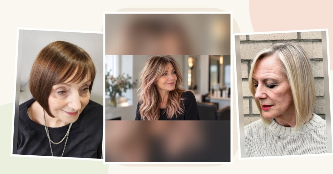 50 feletti nők különböző frizurával