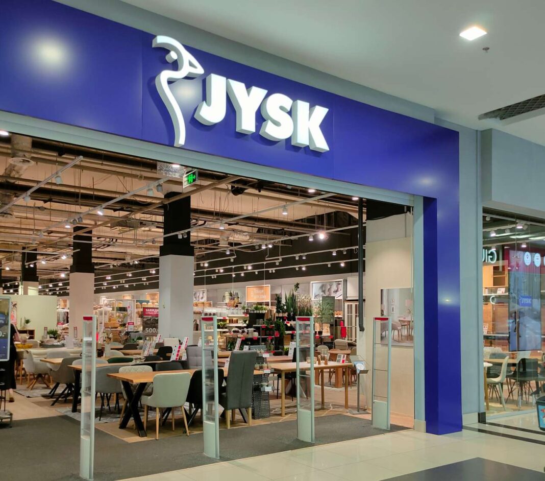 jysk áruház bejárata